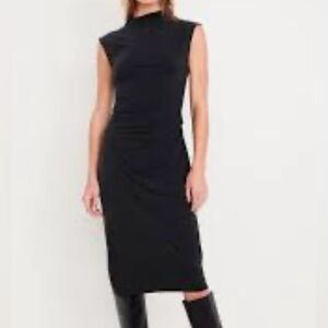 Old Navy Black Midi Dress